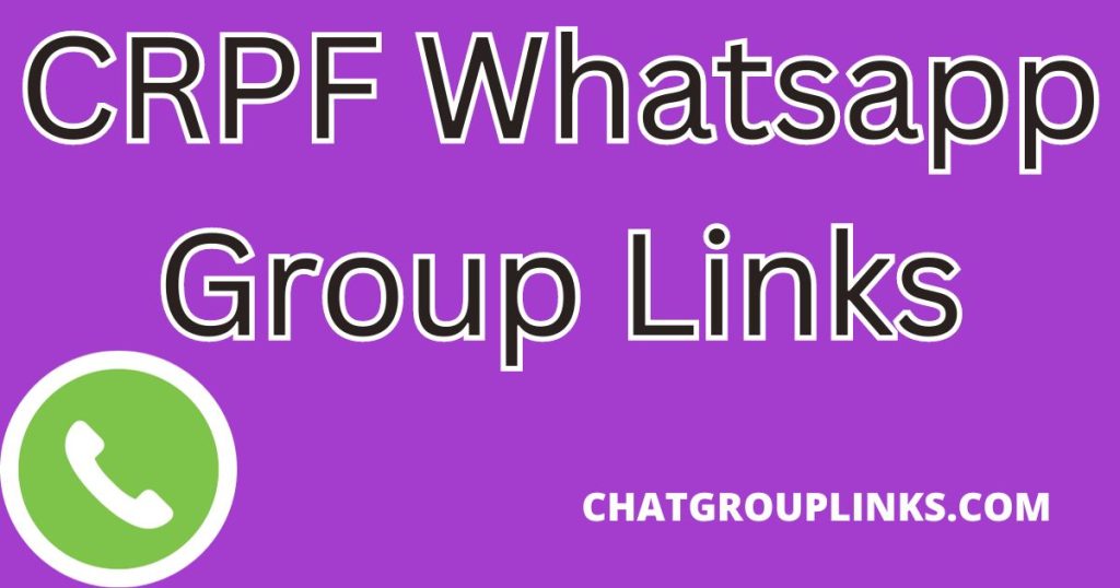 CRPF Whatsapp Group Links
