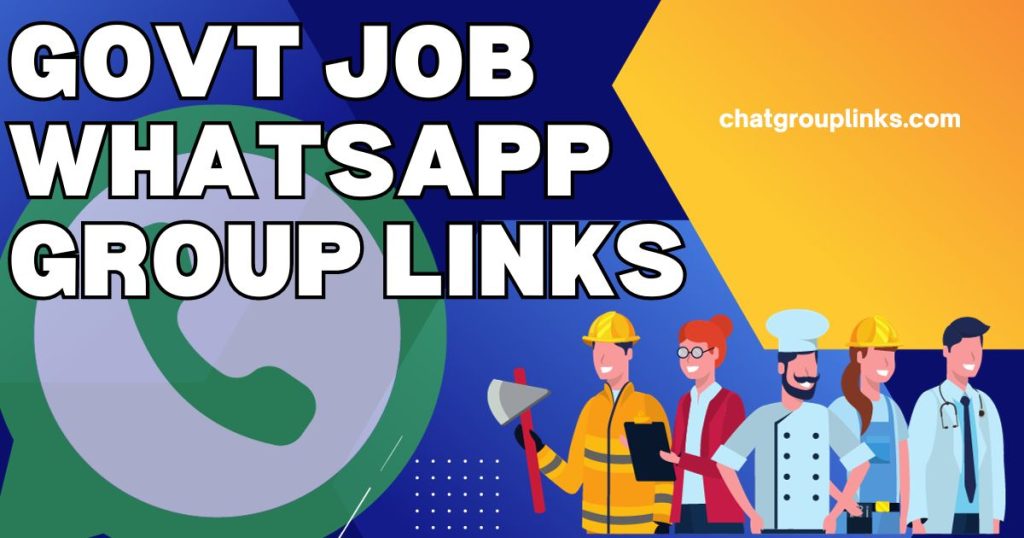 Latest Active GOVT Jobs Whatsapp Group Links