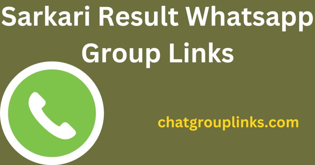 Sarkari Result Whatsapp Group Links