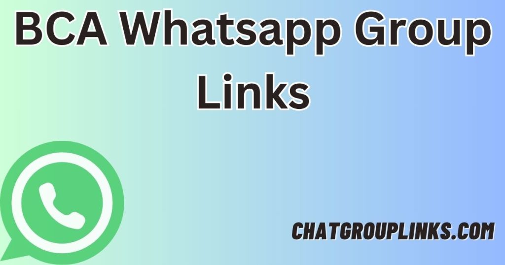 BCA Whatsapp Group Links
