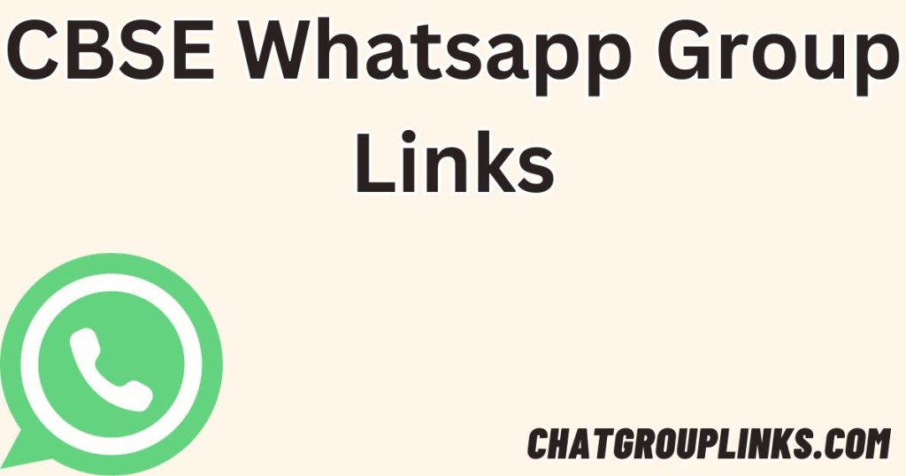 CBSE Whatsapp Group Links