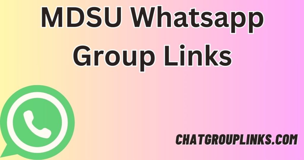 MDSU Whatsapp Group Links