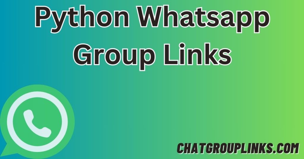 Python Whatsapp Group Links