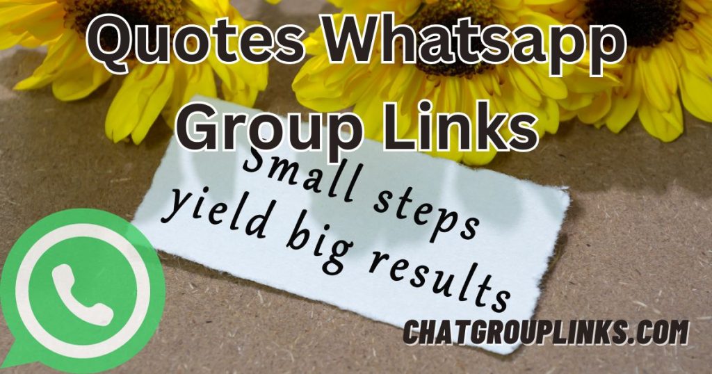 Quotes Whatsapp Group Links