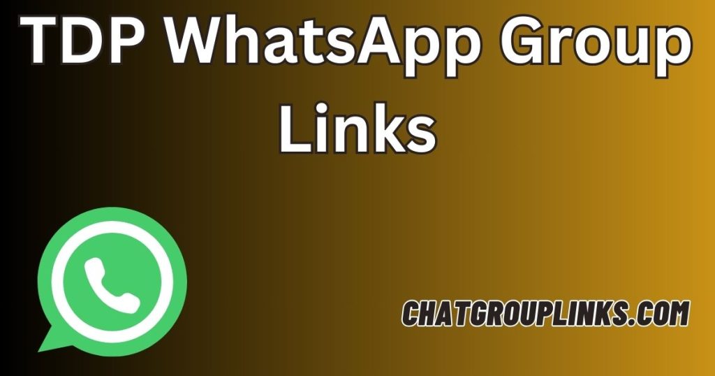 TDP WhatsApp Group Links
